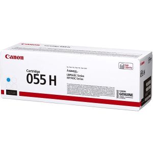 Toner Canon 055H C, CRG-055H C, 3019C002, azúrová (cyan), originál