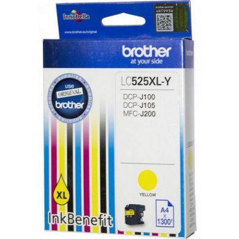Cartridge Brother LC525XLY, žltá (yellow), originál