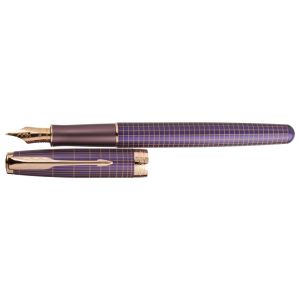 Pero plniace PARKER Sonnet Purple Chiselled PGT 18K -F-