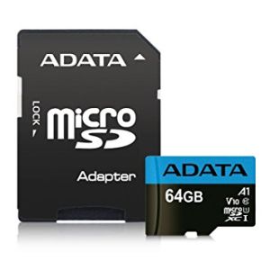 Adata/micro SDXC/64GB/UHS-I U1 / Class 10/+ Adaptér AUSDX64GUICL10A1-RA1