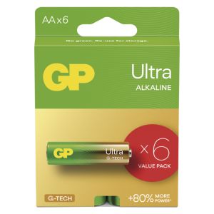 GP Alkalická batéria ULTRA AA (LR6) - 6ks 1013226000