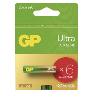 GP Alkalická batéria ULTRA AAA (LR03) - 6ks 1013126000