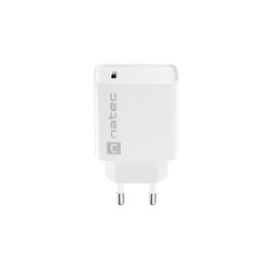 Univerzálna nabíjačka Natec RIBERA 20W 1X USB-C, biela NUC-2059