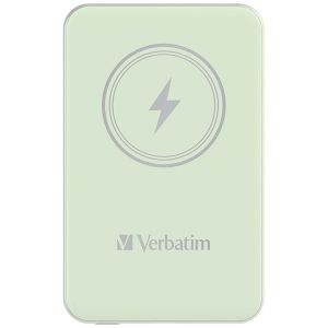 Verbatim, power banka s bezdrôtovým nabíjaním, 5V, nabíjanie telefónu, 32241, 5 000mAh, magnetické pripevnenie, zelená