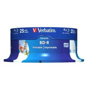 Verbatim BD-R SL, Hard Coat protective layer 25GB, spindle, 43811, 6x, 25-pack, pre archiváciu dát