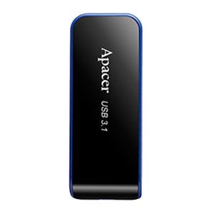 Apacer USB flash disk, USB 3.0, 32GB, AH356, čierny, AP32GAH356B-1, USB A, s výsuvným konektorom