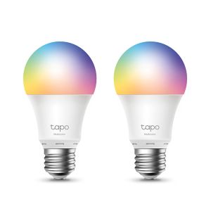 LED žiarovka TP-LINK Tapo L530E, E27, 220-240V, 8.7W, 806lm, 6000k, RGB, 15000h, chytrá Wi-Fi žárovka, 2 kusy v balení