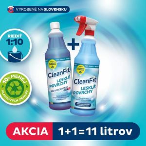 Cleanfit ultrakoncentrát - Lesklé povrchy 1+1=11 l