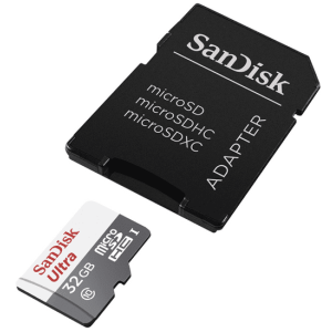 SanDisk Ultra/micro SDHC/32GB/UHS-I U1 / Class 10/+ Adaptér SDSQUNR-032G-GN3MA