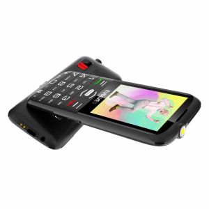 EVOLVEO EasyPhone XO, mobilný telefón pre seniorov s nabíjacím stojanom (čierna farba) EP-630-XOB