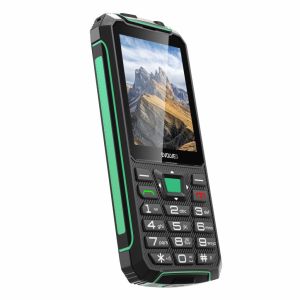 EVOLVEO StrongPhone W4, vodotesný odolný Dual SIM telefón, černo-zelená SGP-W4-BG