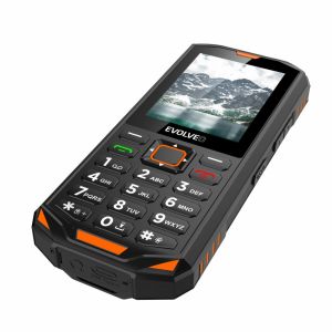 EVOLVEO StrongPhone X5, vodotesný odolný Dual SIM telefón, černo-oranžová SGP-X5-B