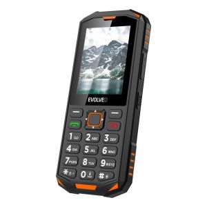 EVOLVEO StrongPhone X5, vodotesný odolný Dual SIM telefón, černo-oranžová SGP-X5-B