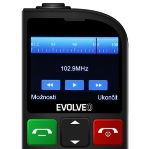 EVOLVEO EasyPhone FL, mobilný telefón pre seniorov s nabíjacím stojanom, čierna EP-801-FLB