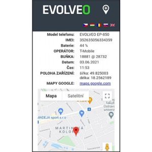 EVOLVEO EasyPhone ET, mobilný telefón pre seniorov s nabíjacím stojanom, strieborná EP-851-ETS