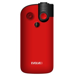 EVOLVEO EasyPhone FL, mobilný telefón pre seniorov s nabíjacím stojanom, červená EP-801-FLR