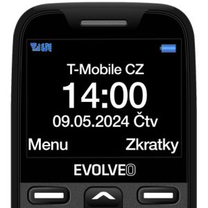 EVOLVEO EasyPhone XR, mobilný telefón pre seniorov s nabíjacím stojanom, čierna EP-601-XR-BK