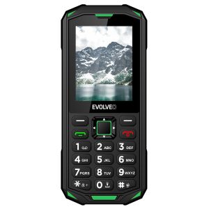 EVOLVEO StrongPhone X5, vodotesný odolný Dual SIM telefón, černo-zelená SGP-X5-GR