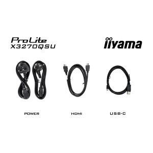 iiyama ProLite/X3270QSU-B1/27"/IPS/QHD/100Hz/3ms/Black/3R X3270QSU-B1