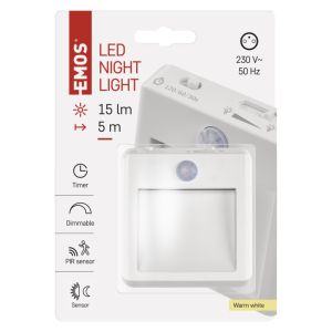 EMOS LED Nočné svetlo P3319, PIR + nočný senzor 1456000160