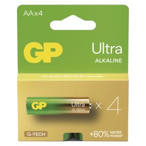 GP Alkalická batéria ULTRA AA (LR6) - 4ks 1013224100