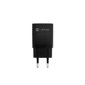 Univerzálna USB nabíjačka Natec RIBERA GaN 30 W, 1X USB-A, 1X USB-C, čierna NUC-2141