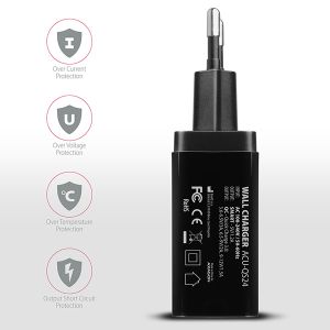 AXAGON ACU-QS24, QC & SMART nabíjačka do siete 24W, 2x USB-A port, QC3.0/AFC/FCP + 5V/1.2A ACU-QS24