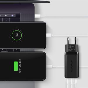 AXAGON ACU-DPQ65, GaN nabíjačka do siete 65W, 3x port (USB-A + dual USB-C), PD3.0/QC4+/PPS/Apple ACU-DPQ65