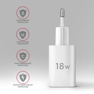 AXAGON ACU-QC18W, nabíjačka do siete 18W, 1x port USB-A, QC3.0/AFC/Apple, biela ACU-QC18W