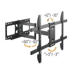 Výsuvný držiak Brateck LPA69-463D pre TV 32"-70" 45kg polohovateľný nástenný BRLPA69463D