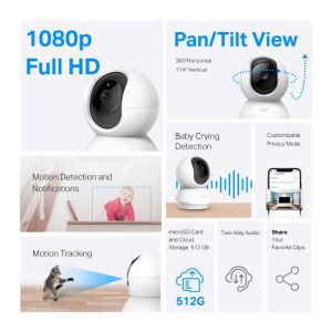 Tapo C200C Pan/Tilt Home Security Wi-Fi Camera Tapo C200C