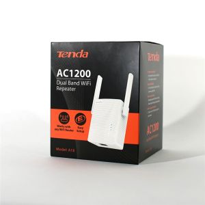 Tenda A18 - WiFi Range Extender AC1200 Dual Band, opakovač 1200 Mb/s, 1x LAN 100 Mb/s, WPS, 2x 2dBi 75011814