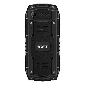 iGET Defender D10 Black - odolný telefón IP68, DualSIM, 2500 mAh, BT, powerbanka, svietidlo, FM, MP3 84000426