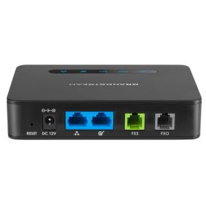 Grandstream HT813 1FXS, 1FXO ATA brána, 2 SIP úč, 2x100Mb LAN, NAT router, 3-way konf., provisioning HT813