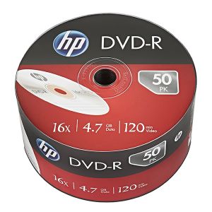 HP DVD-R, DME00070-3, 69303, 4.7GB, 16x, bulk, 50-pack, bez možnosti potlače, 12cm, pre archiváciu dát