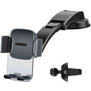 Baseus SUYK000001 Easy Control Phone Holder pre Air Vent/Dashboard Black 6932172600365