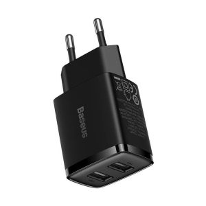 Baseus nabíjačka do siete Compact 2xUSB 10,5W čierna 6932172606909