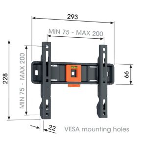 Vogel&#39;s TVM 1203, fixný TV držiak pre obrazovky 19-50", 30 kg TVM 1203