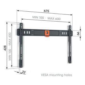 Vogel&#39;s TVM 1603, fixný TV držiak pre obrazovky 40-100", 75 kg TVM 1603