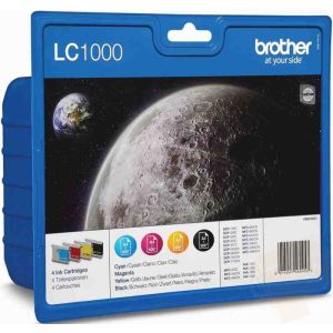 Cartridge Brother LC1000 VALBP, CMYK, štvorbalenie, multipack, originál