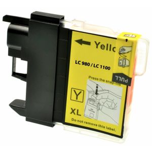 Cartridge Brother LC1100HYY, žltá (yellow), alternatívny