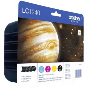 Cartridge Brother LC1240 VALBP, CMYK, štvorbalenie, multipack, originál