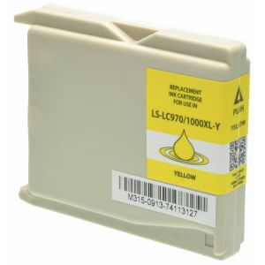 Cartridge Brother LC970Y, žltá (yellow), alternatívny