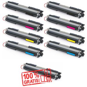 Toner 2 x Canon 729, CRG-729, CMYK + CRG-729 čierna ZADARMO, multipack, alternatívny