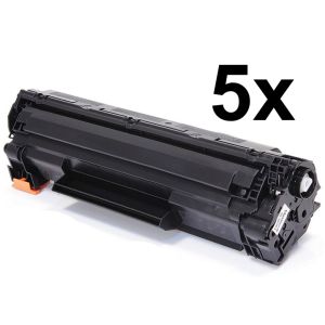 Toner Canon 737, CRG-737, päťbalenie, čierna (black), alternatívny