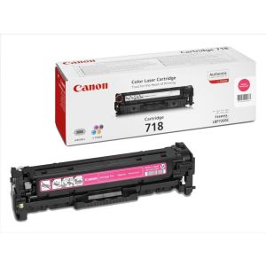 Toner Canon 718, CRG-718, purpurová (magenta), originál