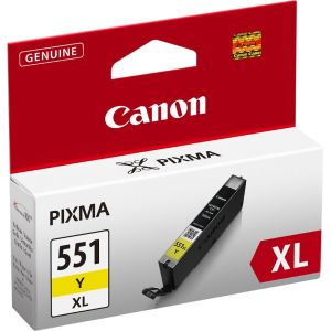 Cartridge Canon CLI-551Y XL, 6446B001, žltá (yellow), originál