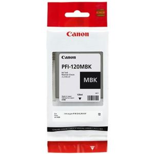 Cartridge Canon PFI-120MBK, 2884C001, matná čierna (matte black), originál