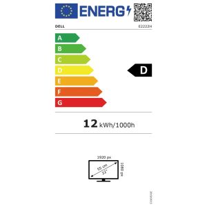 Dell/E2222H/21,45"/VA/FHD/60Hz/10ms/Black/3RNBD 210-AZZF