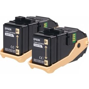 Toner Epson C13S050609 (C9300), dvojbalenie, čierna (black), originál